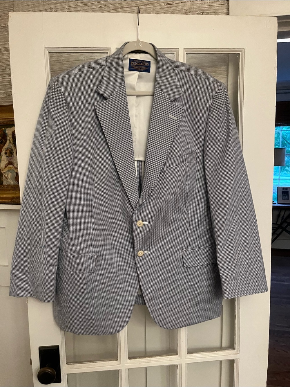 Pendleton Light Blue Textured Men's Blazer